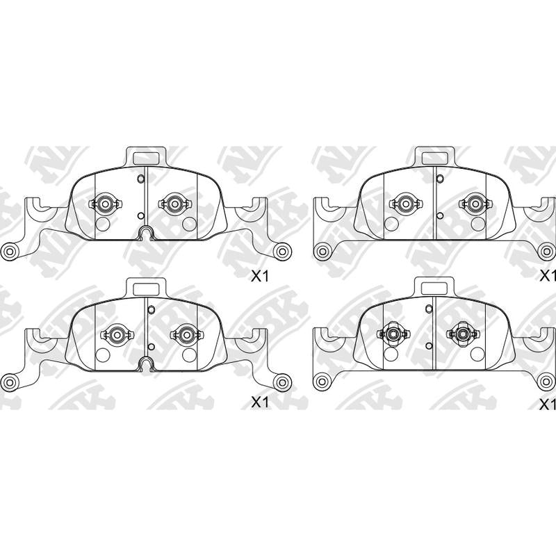 Front Brake Pads For Audi NIBK PN0728