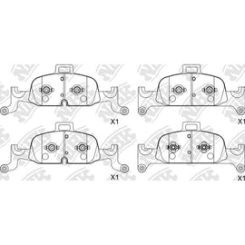 Front Brake Pads For Audi NIBK PN0728