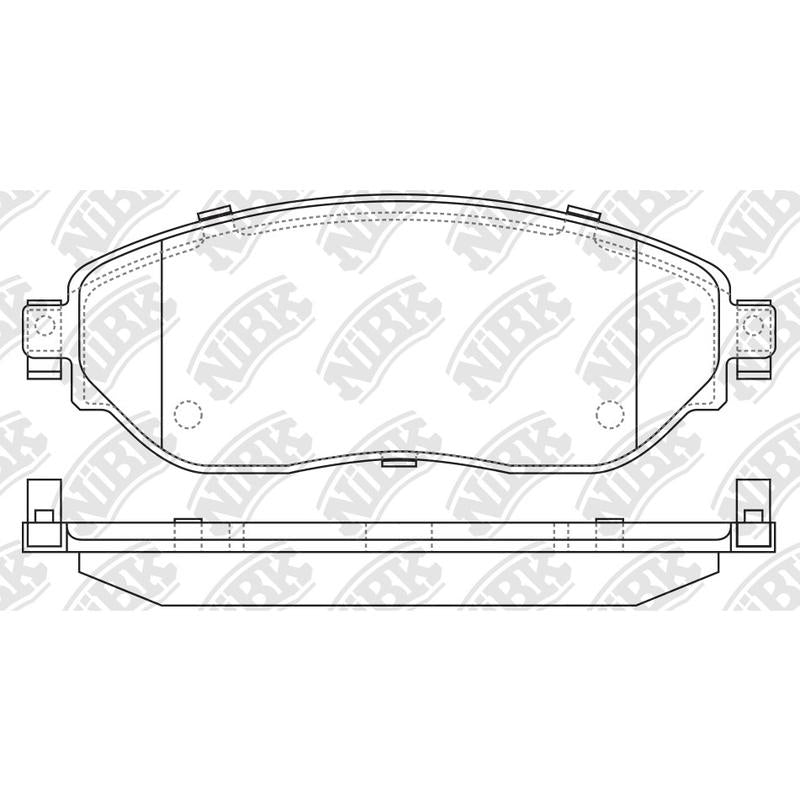 Front Brake Pads For Mitsubishi Nissan Fiat Renault NIBK PN0729