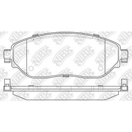 Front Brake Pads For Mitsubishi Nissan Fiat Renault NIBK PN0729