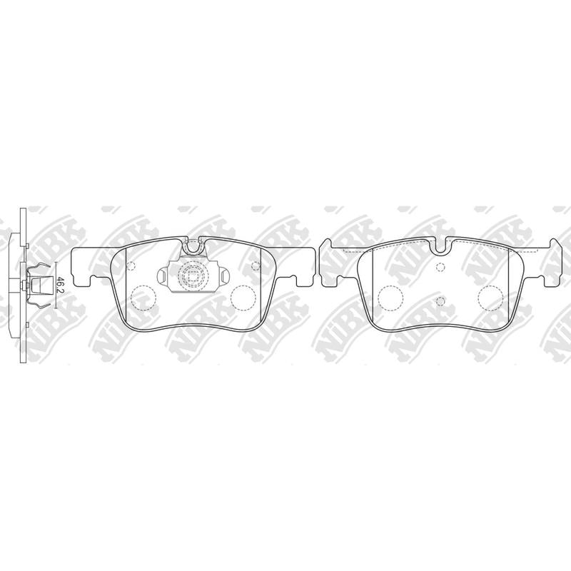 Front Brake Pads For BMW NIBK PN0736