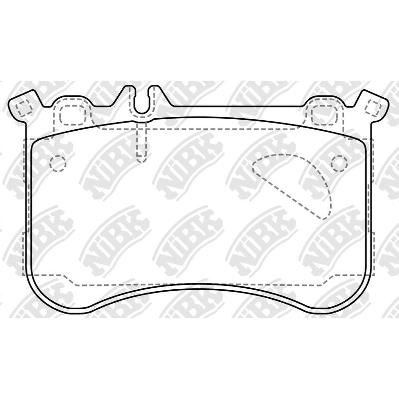 Front Brake Pads For Mercedes-Benz - NIBK PN0741