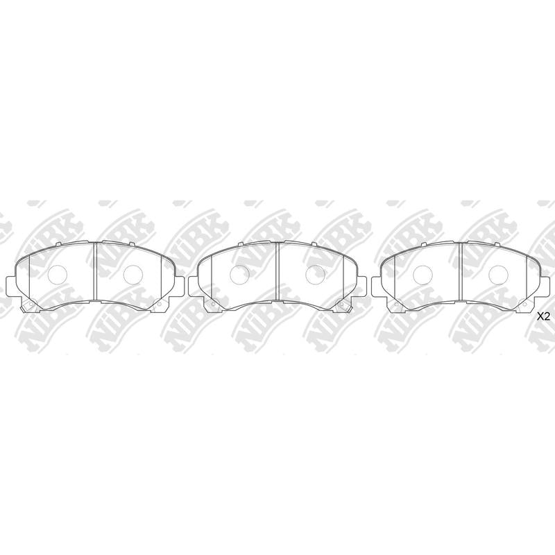 Front Brake Pads For Chevrolet Holden Isuzu Mazda
