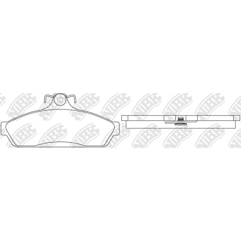 NIBK PN0827 Front Brake Pads For Holden Commodore Statesman