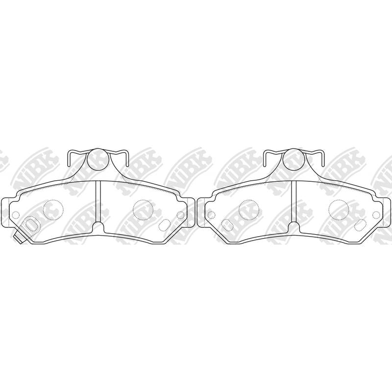 NIBK PN0829 Rear Brake Pads For Toyota Camry