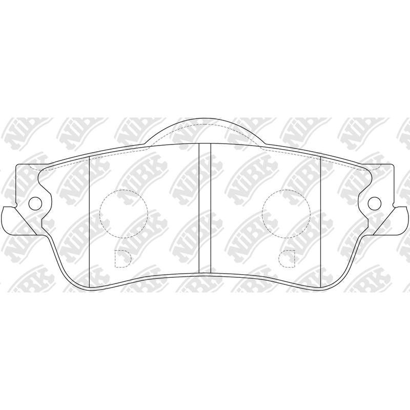 Rear Brake Pads For Chevrolet Holden NIBK PN0832