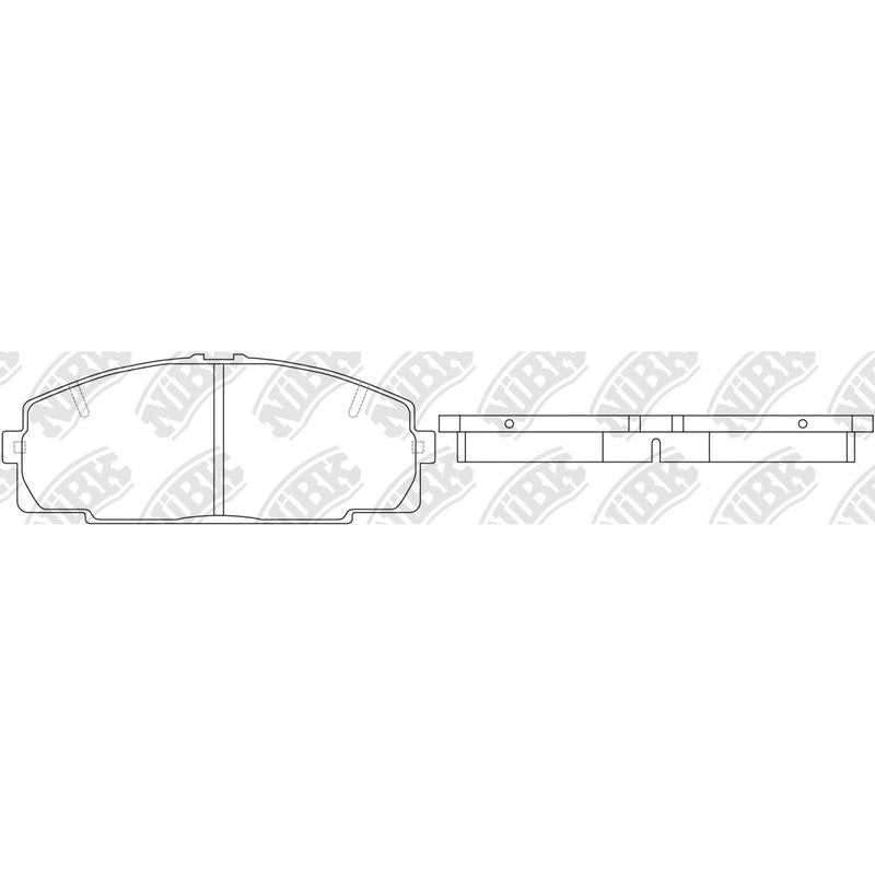 Front Brake Pads For Toyota Hino Foton NIBK PN1237