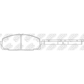 Front Brake Pads For Toyota Hino Foton NIBK PN1237