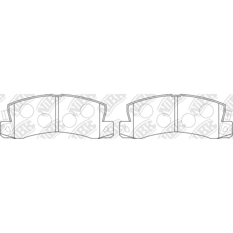 Rear Brake Pads For Lexus Toyota Daihatsu