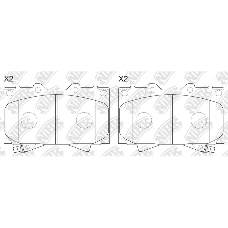 Front Brake Pads For Lexus Toyota
