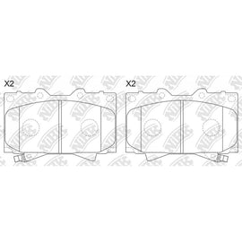 Front Brake Pads For Lexus Toyota
