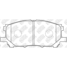 Front Brake Pads For Toyota Lexus NIBK PN1497