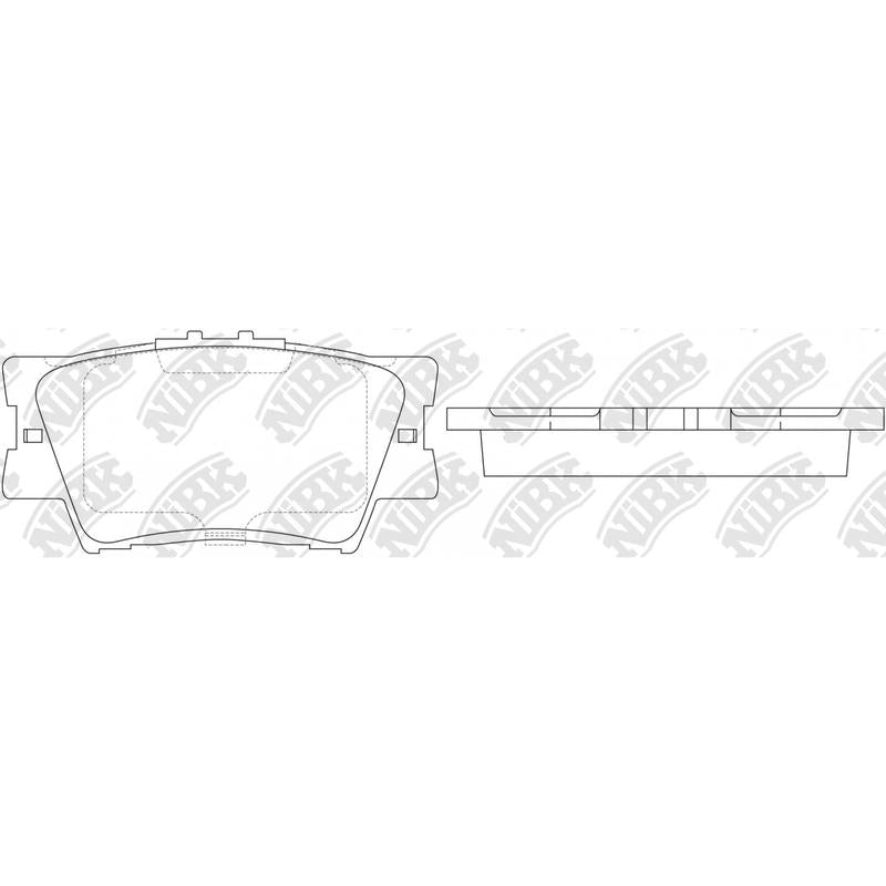 Rear Brake Pads For Lexus Toyota NIBK PN1522