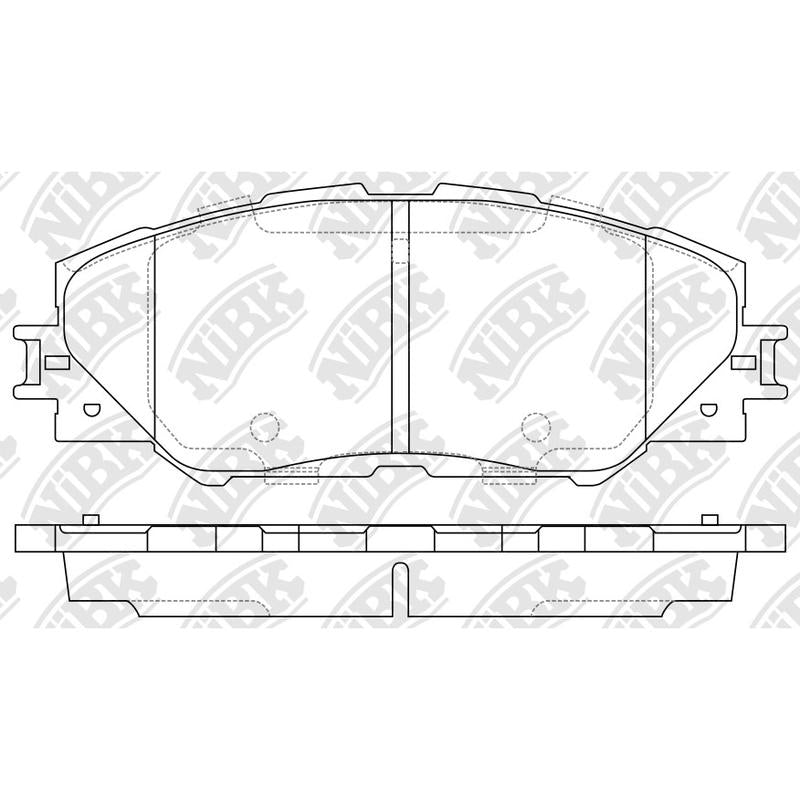 Front Brake Pads For Toyota NIBK PN1530