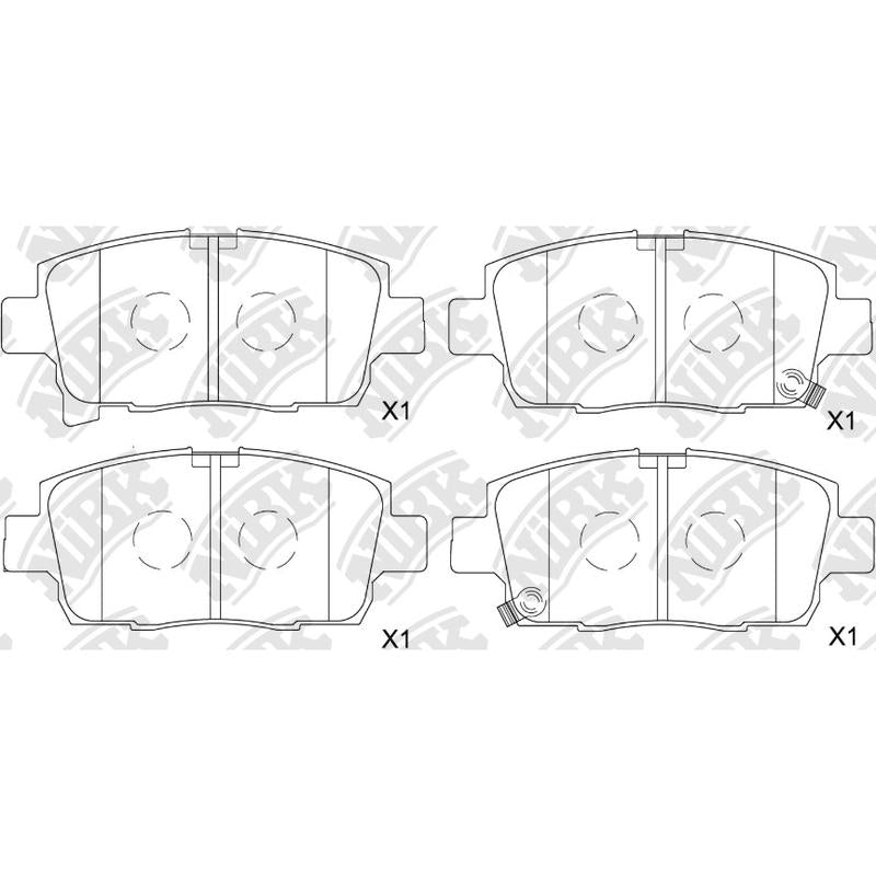 Front Brake Pads For Toyota NIBK PN1540