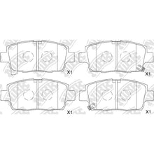 Load image into Gallery viewer, Front Brake Pads For Toyota NIBK PN1540