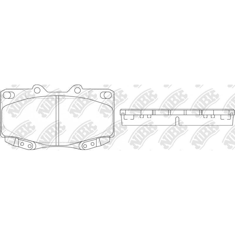 Front Brake Pads For Toyota NIBK PN1830