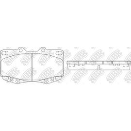 Front Brake Pads For Toyota NIBK PN1830