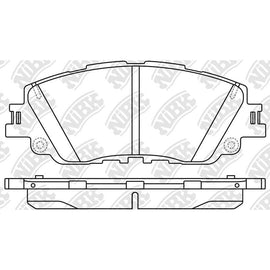 Front Brake Pads For Lexus Toyota