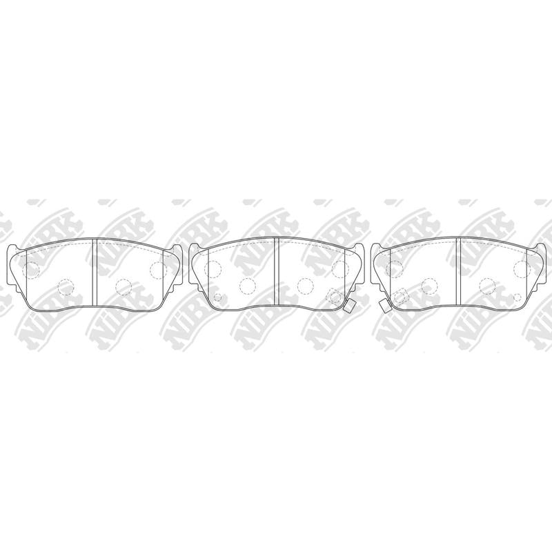 Front Brake Pads For Mazda Nissan Subaru