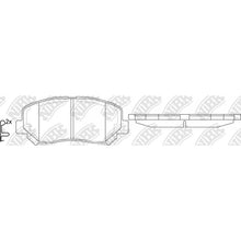 Load image into Gallery viewer, Front Brake Pads For Chrysler Dodge Jeep Mazda NIBK PN25000
