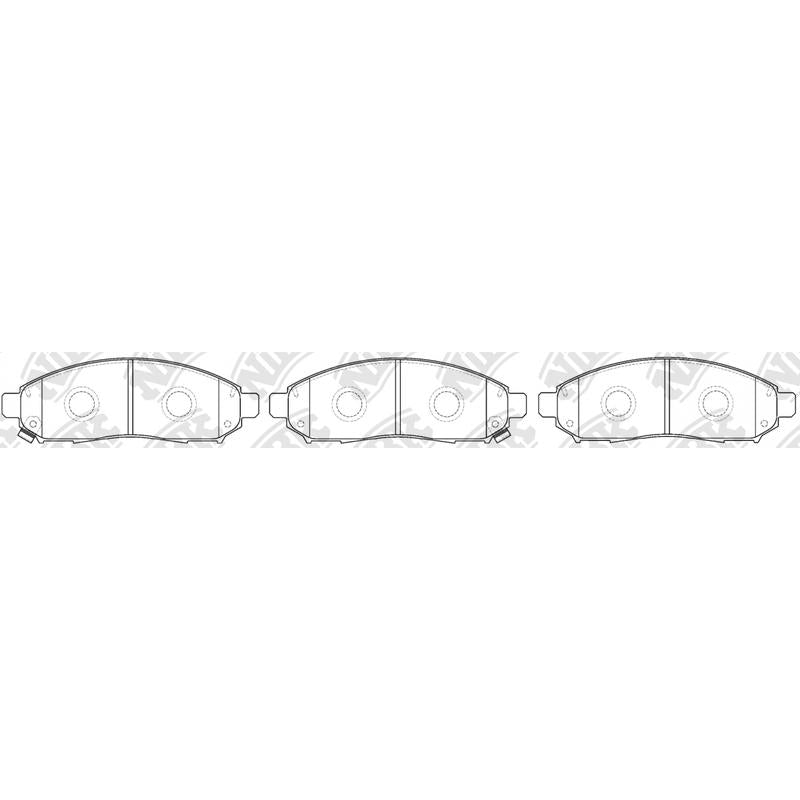 Front Brake Pads For Nissan Suzuki Chevrolet