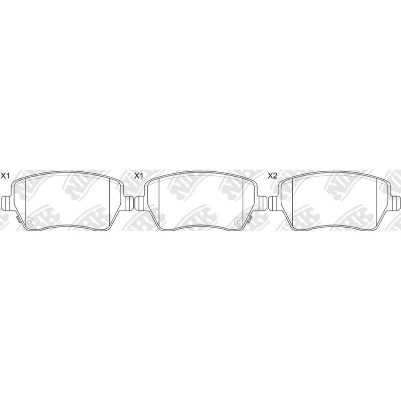 Front Brake Pads For Mercedes-Benz Nissan Suzuki