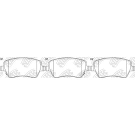 Front Brake Pads For Mercedes-Benz Nissan Suzuki