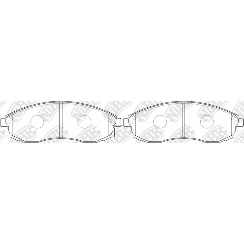 Front Brake Pads For Mitsubishi Nissan