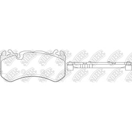 Front Brake Pads For Audi Mercedes-Benz NIBK PN31012