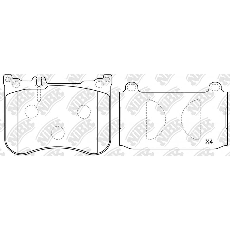 Front Brake Pads For Mercedes-Benz NIBK PN31013