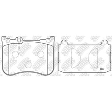 Load image into Gallery viewer, Front Brake Pads For Mercedes-Benz NIBK PN31013