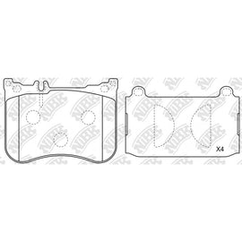 Front Brake Pads For Mercedes-Benz NIBK PN31013