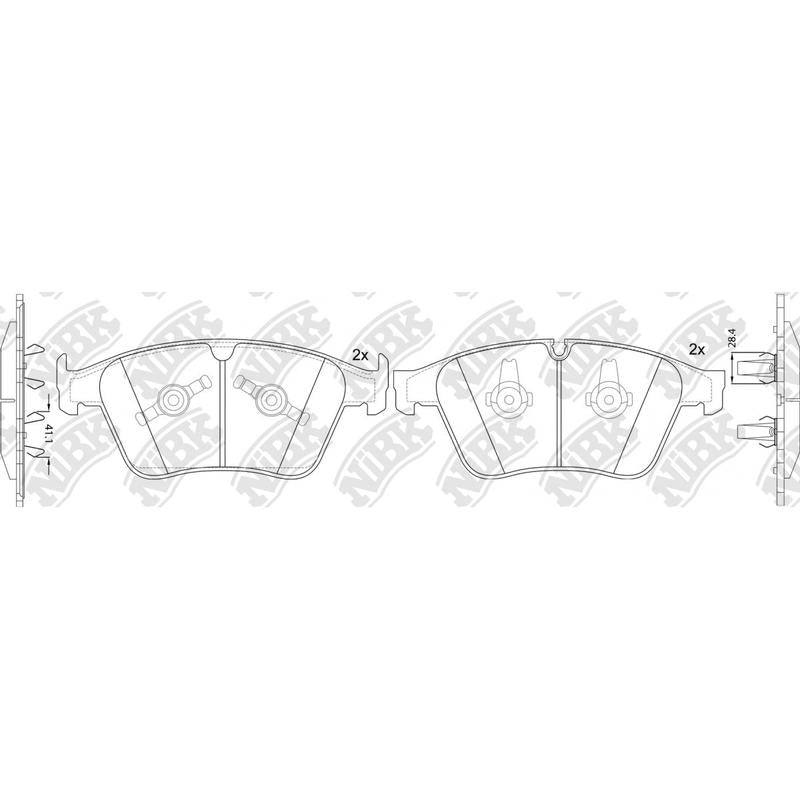 Front Brake Pads For Mercedes-Benz NIBK PN31014