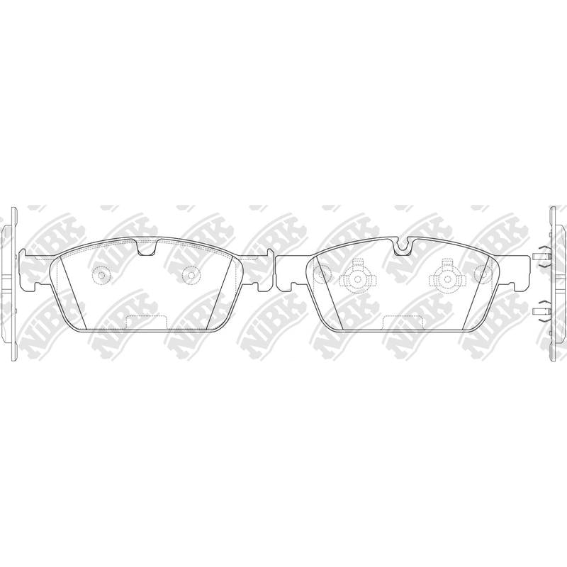 Front Brake Pads For Mercedes-Benz NIBK PN31017