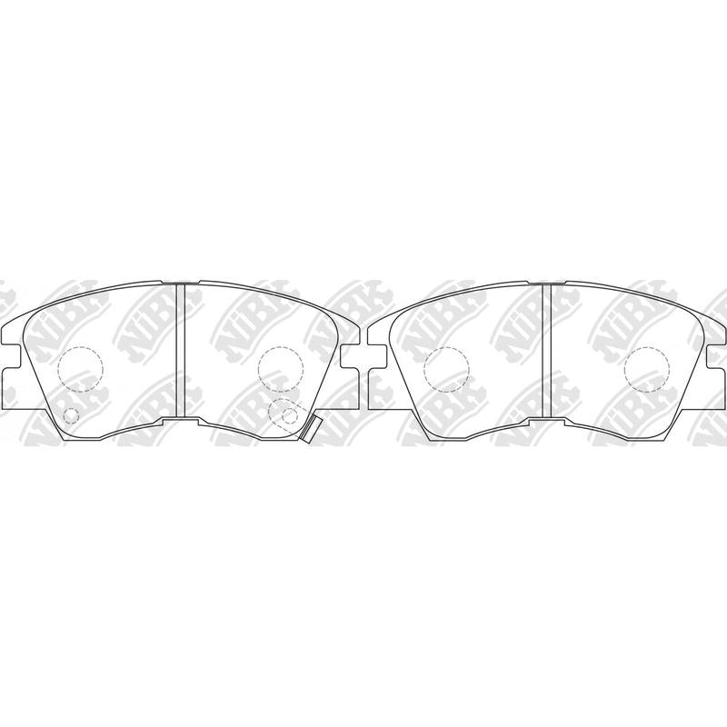 Front Brake Pads For Mitsubishi NIBK PN3172