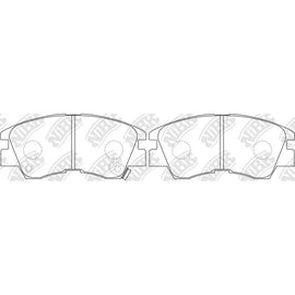 Front Brake Pads For Mitsubishi NIBK PN3172