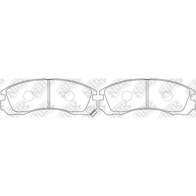 Front Brake Pads For Mitsubishi Dodge Peugeot NIBK PN3233