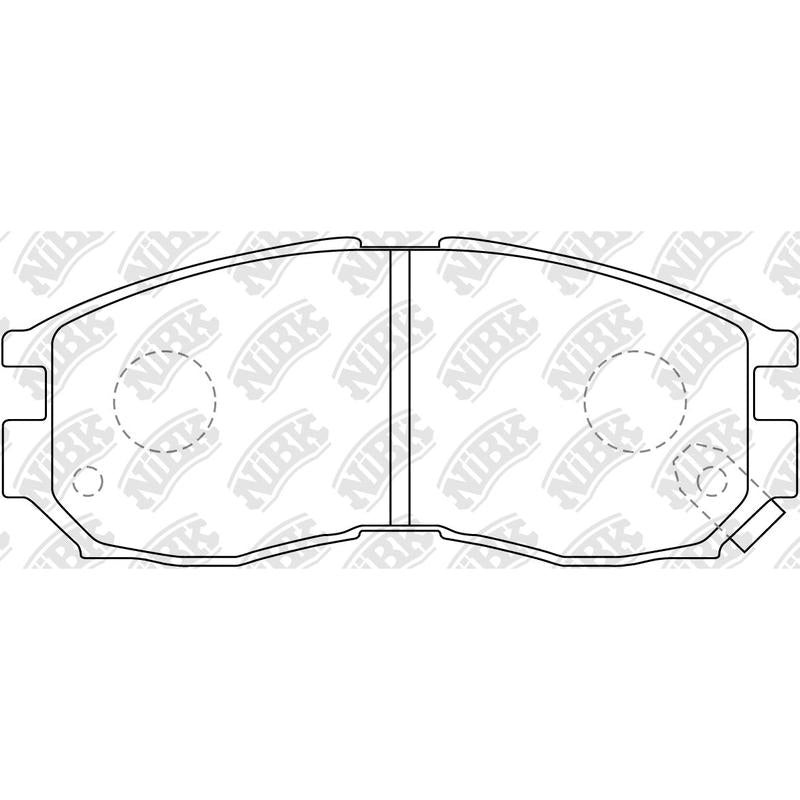 Front Brake Pads For Hyundai Chrysler Mitsubishi