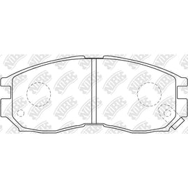 Front Brake Pads For Hyundai Chrysler Mitsubishi