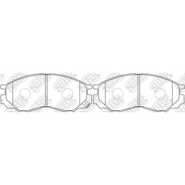 Front Brake Pads For Mitsubishi NIBK PN3369