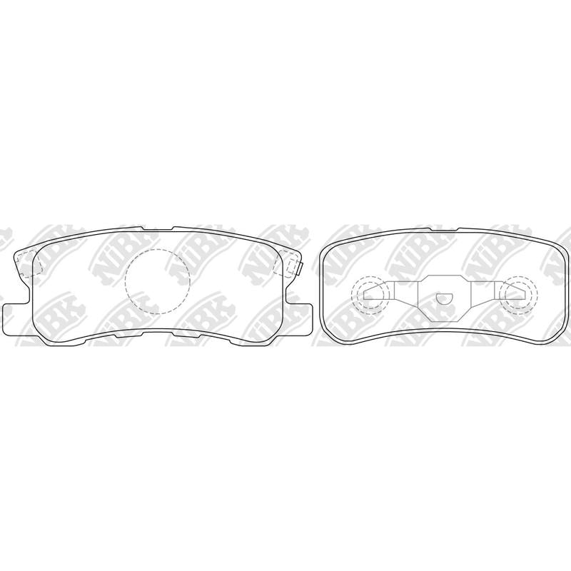 Rear Brake Pads For Mitsubishi Peugeot Jeep Dodge