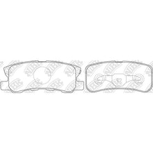 Load image into Gallery viewer, Rear Brake Pads For Mitsubishi Peugeot Jeep Dodge