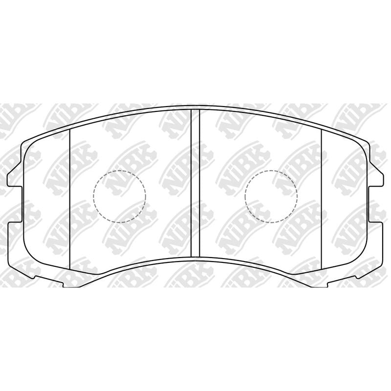 Front Brake Pads For Mitsubishi NIBK PN3462