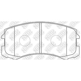 Front Brake Pads For Mitsubishi NIBK PN3462