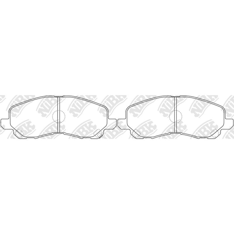 Front Brake Pads For Mitsubishi Dodge Peugeot NIBK PN3469