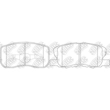 Load image into Gallery viewer, Front Brake Pads For Mitsubishi NIBK PN3500
