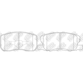 Front Brake Pads For Mitsubishi NIBK PN3500