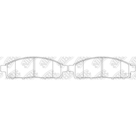 Front Brake Pads For Mitsubishi Nissan Fiat NIBK PN3809