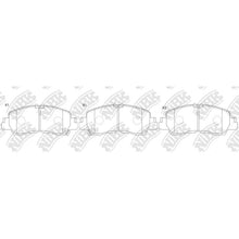 Load image into Gallery viewer, Front Brake Pads For Mitsubishi NIBK PN3816